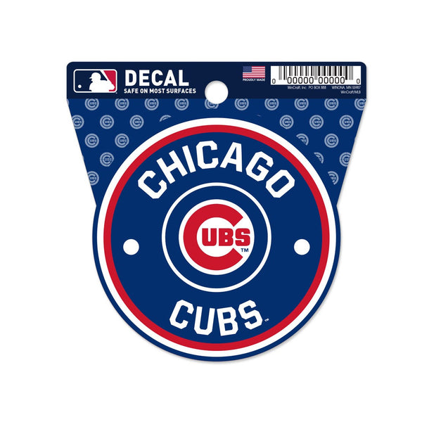 Chicago Cubs Clean Cut Decal 3" x 4"