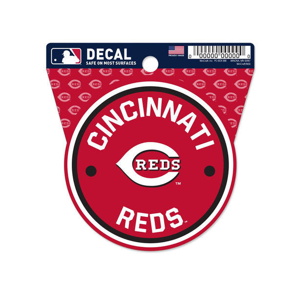 Cincinnati Reds Clean Cut Decal 3" x 4"