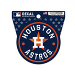 Houston Astros Clean Cut Decal 3" x 4"