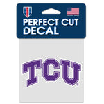 Wholesale-TCU Horned Frogs Perfect Cut Color Decal 4" x 4"