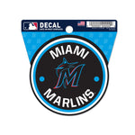 Miami Marlins Clean Cut Decal 3" x 4"