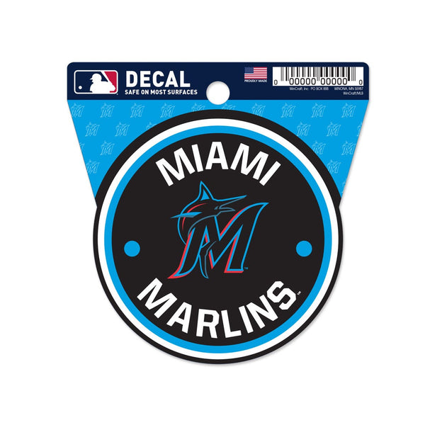 Miami Marlins Clean Cut Decal 3" x 4"
