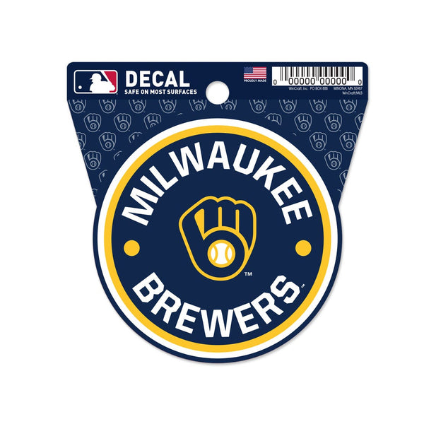 Milwaukee Brewers Clean Cut Decal 3" x 4"