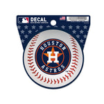 Houston Astros Clean Cut Decal 3" x 4"
