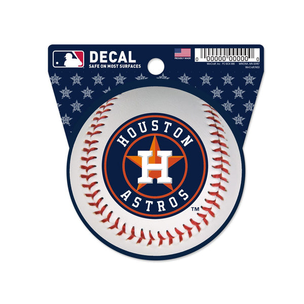 Houston Astros Clean Cut Decal 3" x 4"