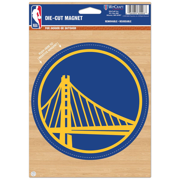 Golden State Warriors Die Cut Logo Magnet 6.25" x 9"
