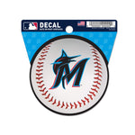 Miami Marlins Clean Cut Decal 3" x 4"