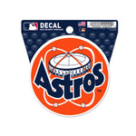 Houston Astros Clean Cut Decal 3" x 4"