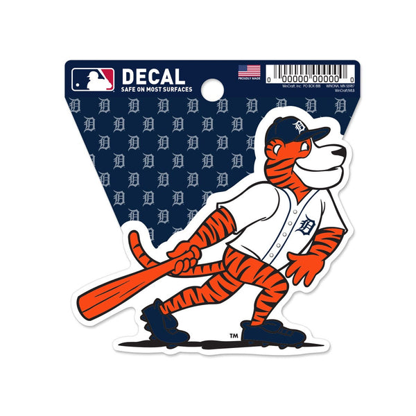 Detroit Tigers Mascot MLB Clean Cut Decal 3" x 4"