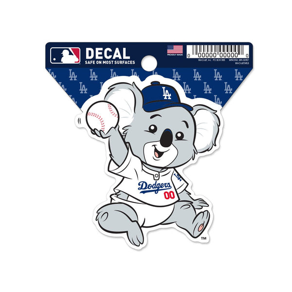 Los Angeles Dodgers Mascot MLB Clean Cut Decal 3" x 4"