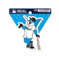 Miami Marlins Mascot MLB Clean Cut Decal 3" x 4"