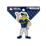 Milwaukee Brewers Mascot MLB Clean Cut Decal 3" x 4"