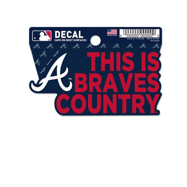 Atlanta Braves Clean Cut Decal 3" x 4"