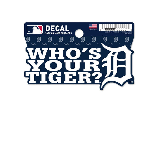 Detroit Tigers Clean Cut Decal 3" x 4"