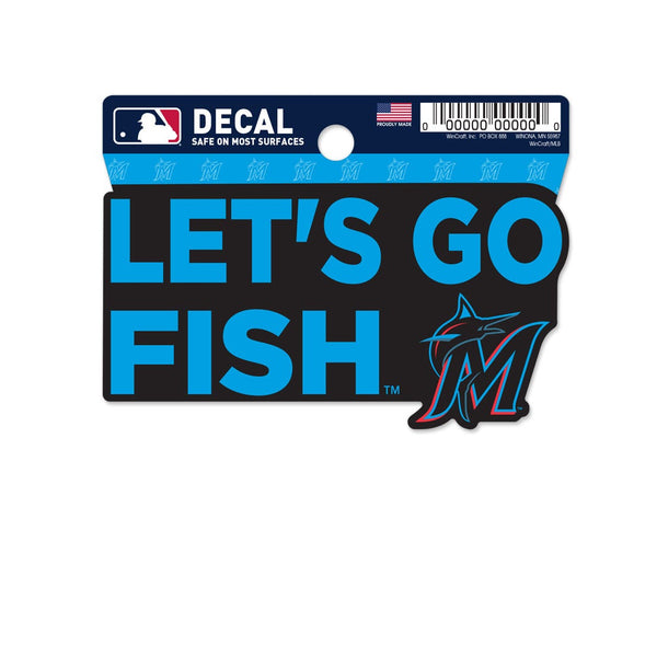 Miami Marlins Clean Cut Decal 3" x 4"