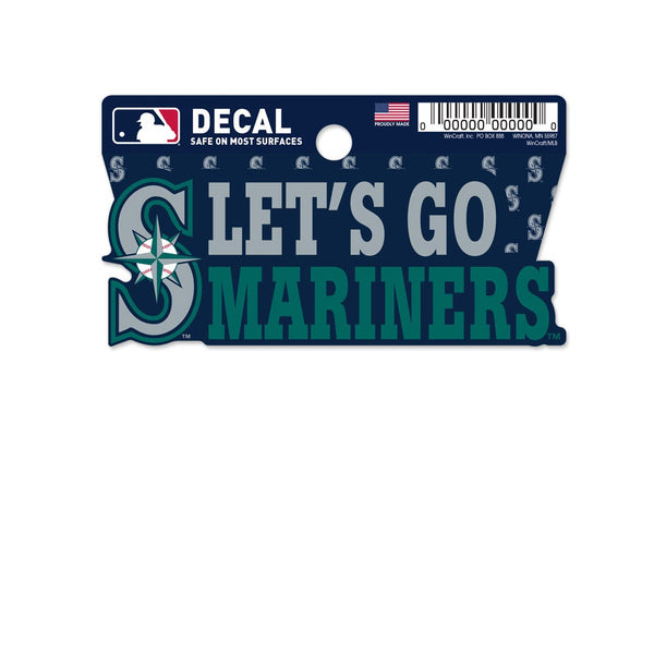 Seattle Mariners Clean Cut Decal 3" x 4"