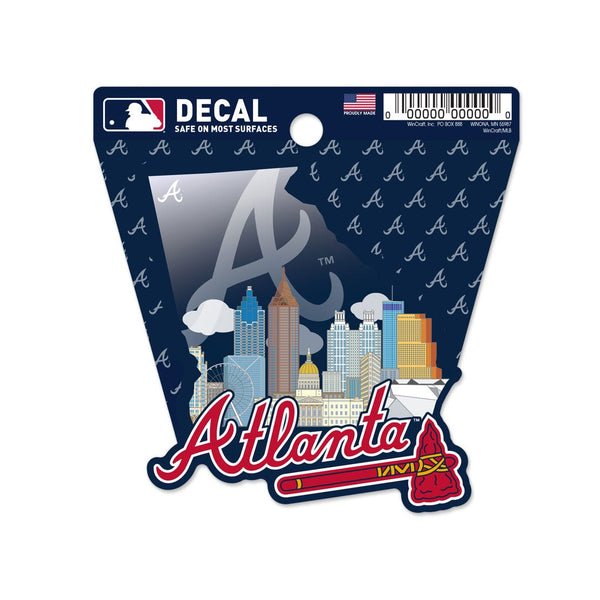 Atlanta Braves Clean Cut Decal 3" x 4"