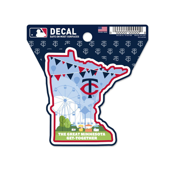 Minnesota Twins Clean Cut Decal 3" x 4"