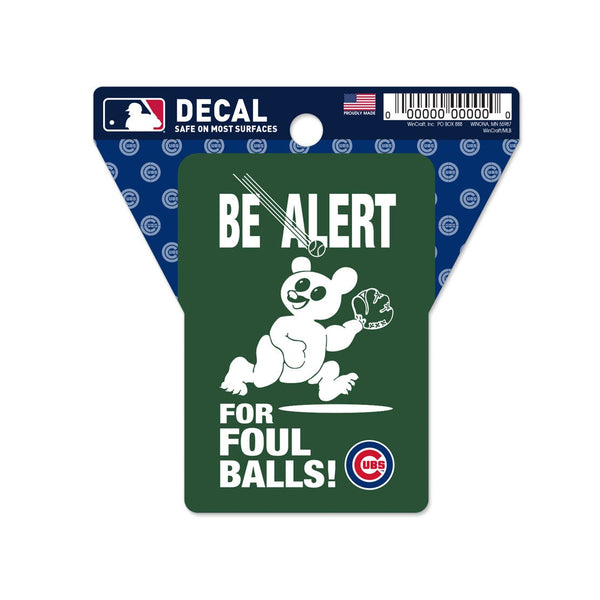 Chicago Cubs Clean Cut Decal 3" x 4"