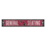 Arizona Cardinals Wood Sign 6"x36" 3/8" thick