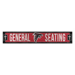 Atlanta Falcons Wood Sign 6"x36" 3/8" thick