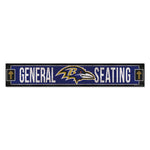Baltimore Ravens Wood Sign 6"x36" 3/8" thick