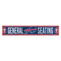 Buffalo Bills Wood Sign 6"x36" 3/8" thick