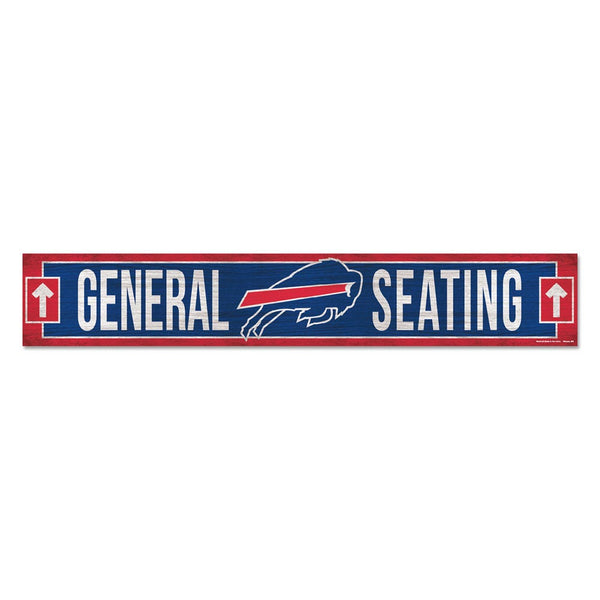 Buffalo Bills Wood Sign 6"x36" 3/8" thick