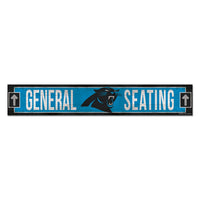Carolina Panthers Wood Sign 6"x36" 3/8" thick