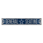 Dallas Cowboys Wood Sign 6"x36" 3/8" thick
