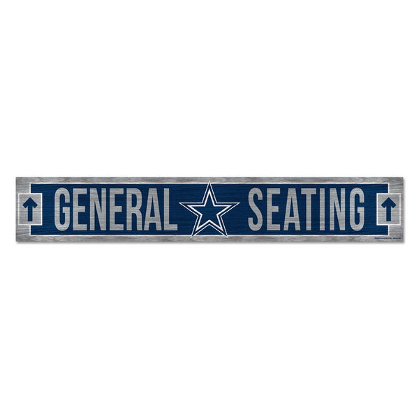 Dallas Cowboys Wood Sign 6"x36" 3/8" thick