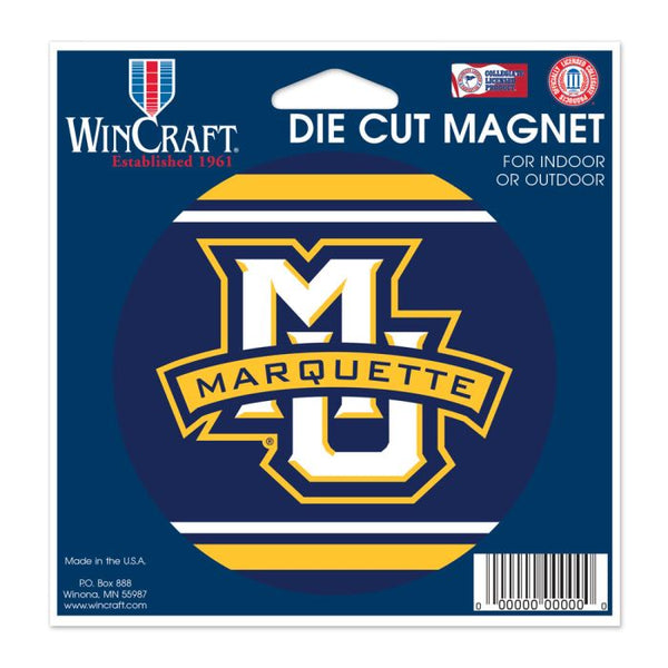 Wholesale-Marquette Golden Eagles Die Cut Magnet 4.5" x 6"