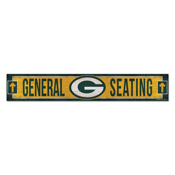 Green Bay Packers Wood Sign 6"x36" 3/8" thick