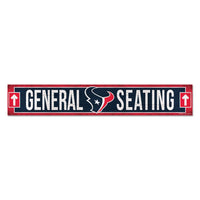 Houston Texans Wood Sign 6"x36" 3/8" thick
