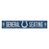 Indianapolis Colts Wood Sign 6"x36" 3/8" thick