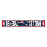 New England Patriots Wood Sign 6"x36" 3/8" thick