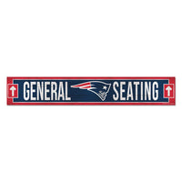 New England Patriots Wood Sign 6"x36" 3/8" thick