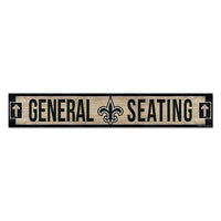 New Orleans Saints Wood Sign 6"x36" 3/8" thick