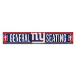New York Giants Wood Sign 6"x36" 3/8" thick