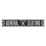 Las Vegas Raiders Wood Sign 6"x36" 3/8" thick