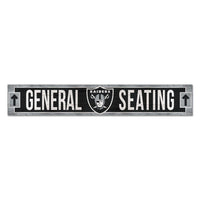 Las Vegas Raiders Wood Sign 6"x36" 3/8" thick