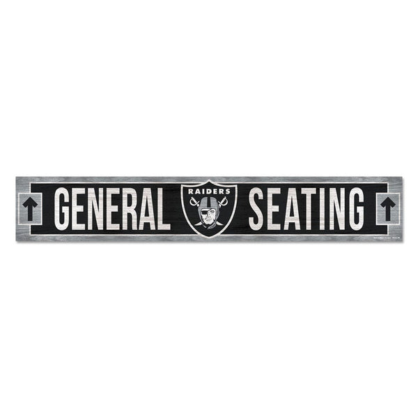 Las Vegas Raiders Wood Sign 6"x36" 3/8" thick