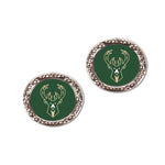 Milwaukee Bucks Earrings Jewelry Carded Round