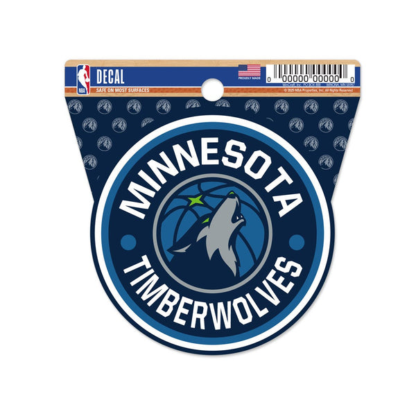 Minnesota Timberwolves Clean Cut Decal 3" x 4"