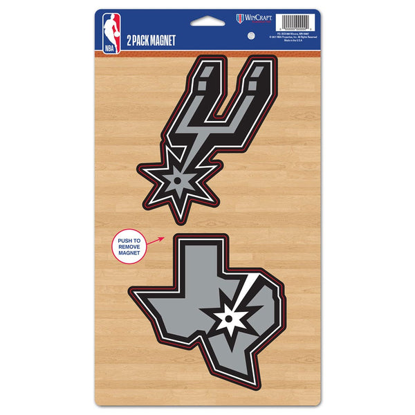 San Antonio Spurs 2 Pack Magnets 5" x  9"