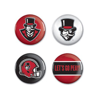 Austin Peay State Governors Button 4 Pack 1 1/4" Rnd
