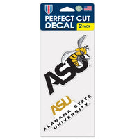 Wholesale-Alabama State Hornets Perfect Cut Decal Set of two 4"x4"