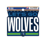 Minnesota Timberwolves Clean Cut Decal 3" x 4"