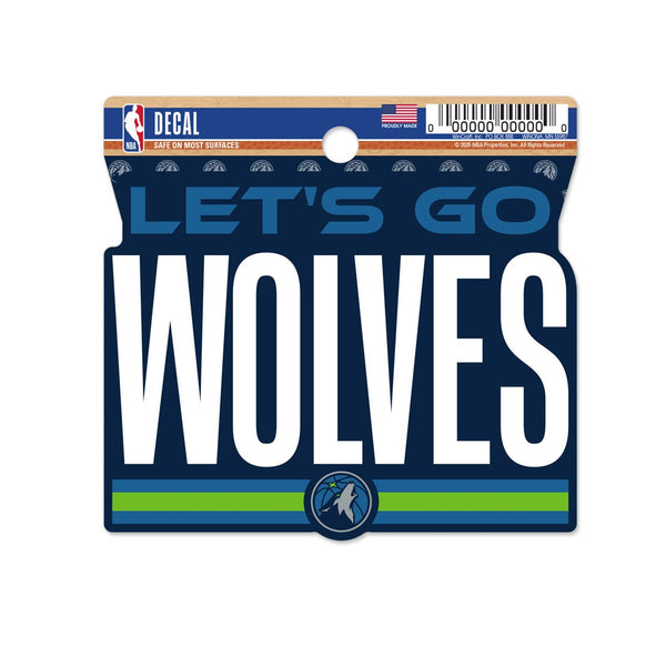 Minnesota Timberwolves Clean Cut Decal 3" x 4"