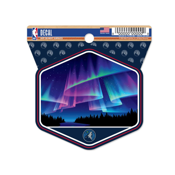 Minnesota Timberwolves Clean Cut Decal 3" x 4"